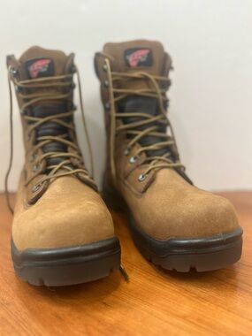 Red Wings King Toe® Men's 8-inch Waterproof Safety Toe Boot Men's 7.5
